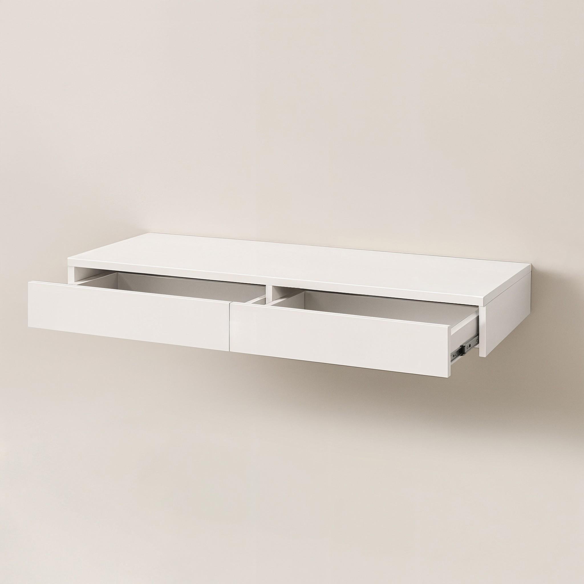 Стіл туалетний підвісний Стела 2 1000х310х130 мм Білий - фото 3 Стіл туалетний підвісний Стела 2 1000х310х130 мм Білий - фото 3