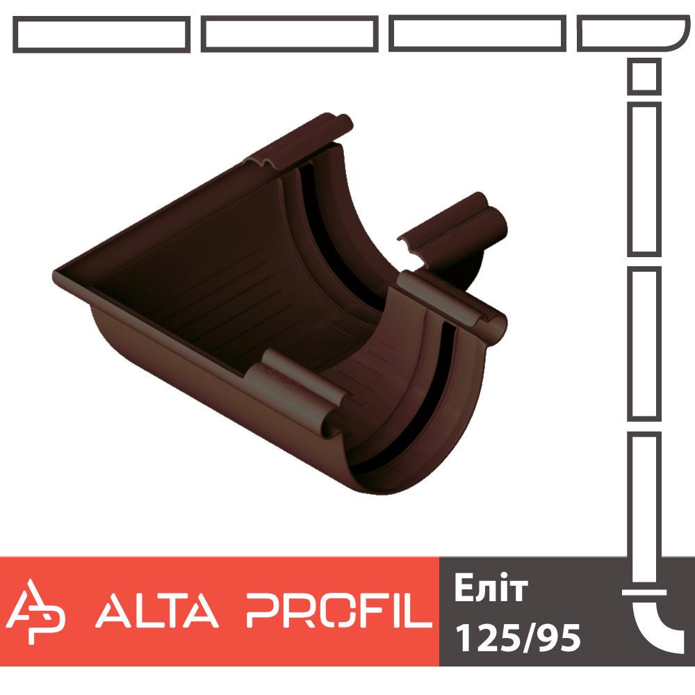 Кут ринви Alta Profil 125 система 90° Коричневий (18170061) - фото 2