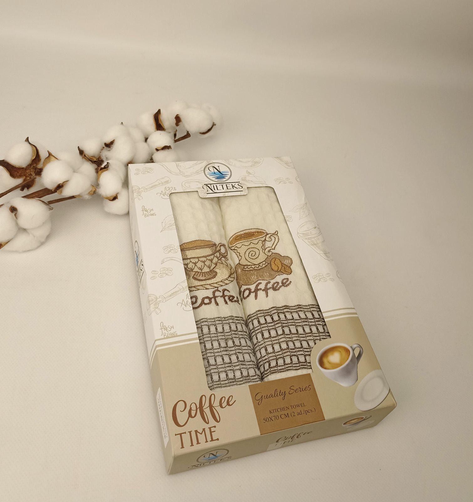 Набір вафельних рушників Nilteks Qualite Coffe 2 шт. (CN37579)