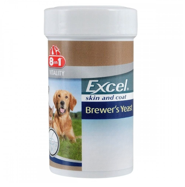 Пивні дріжджі для собак та котів 8in1 Excel Brewers Yeast 140 табл. (660469/109495)