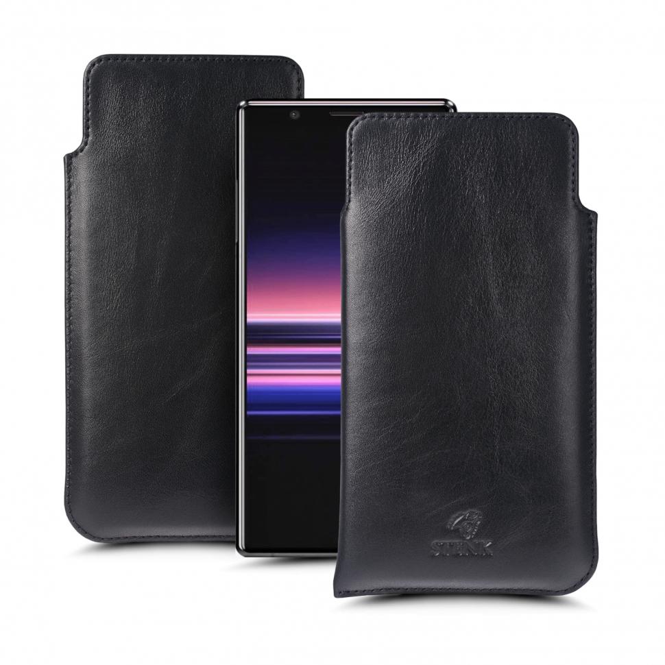 Футляр Stenk Elegance для Sony Xperia 5 Черный (65922)