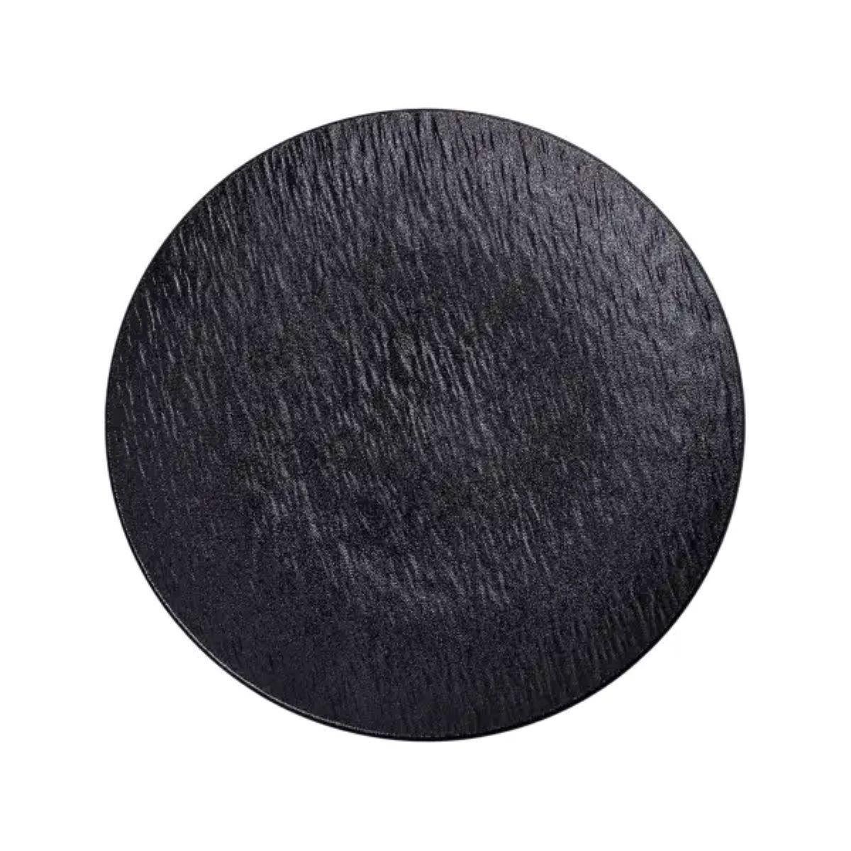 Тарілка сервірувальна порцелянова 25 см Чорний (HP-7-727)