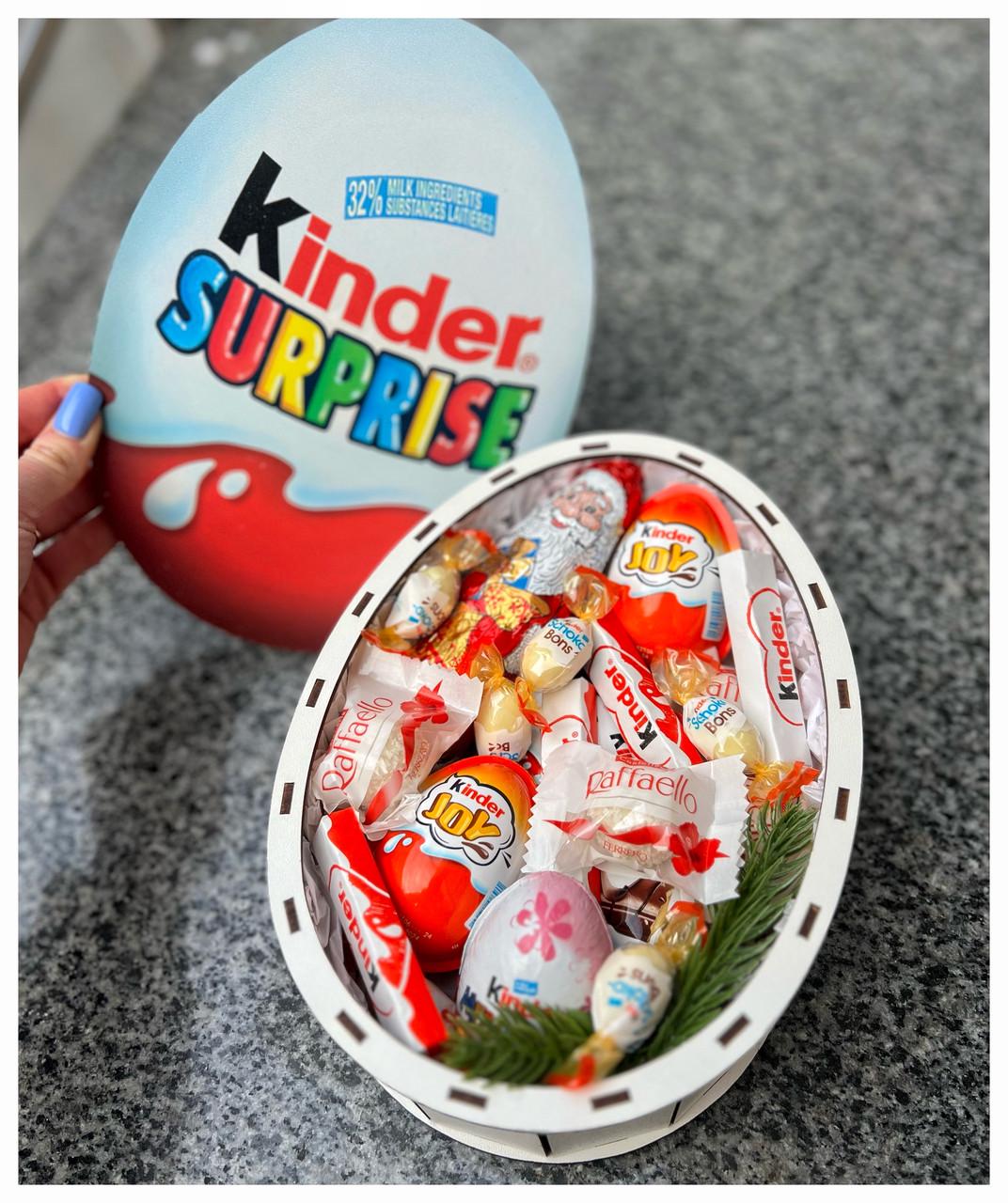 Подарунковий бокс дитині на день Святого Миколая з солодощами kinder (2026842264) - фото 5