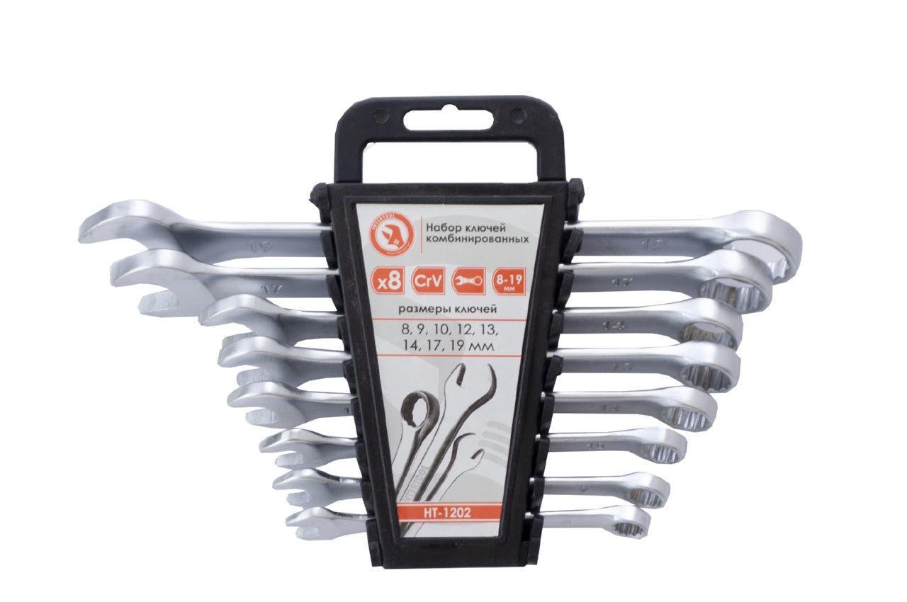 Набір рожково-накидних ключів Intertool HT-1202 Storm 8 шт. 8-19 мм