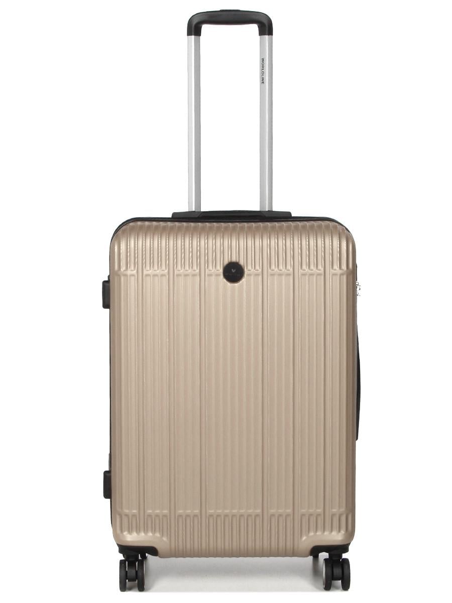 Чемодан Франция средняя Worldline M 65х46х26 см 75 л 3,3 кг Шампань (630)