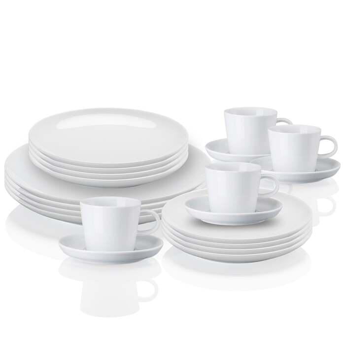 Столовий сервіз Arzberg Cucina сімейний 20 пр. Білий (33497555)