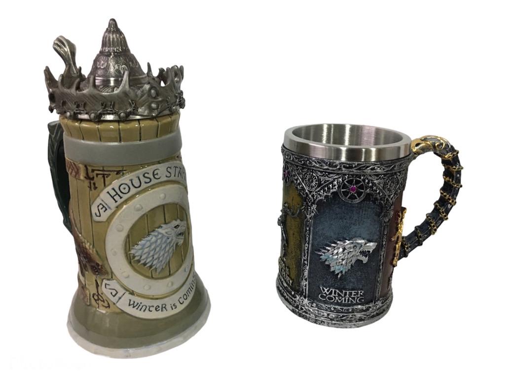 Подарунковий набір гуртка House Stark Гра Престолів та Winter Coming 650/500 мл - фото 2 Подарунковий набір гуртка House Stark Гра Престолів та Winter Coming 650/500 мл - фото 2