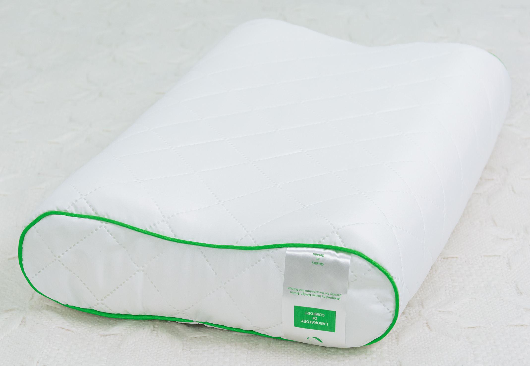 Подушка ортопедическая MirSon №6103 Steep Line Aloe Vera 49х32х10,5 см (2200003262575)