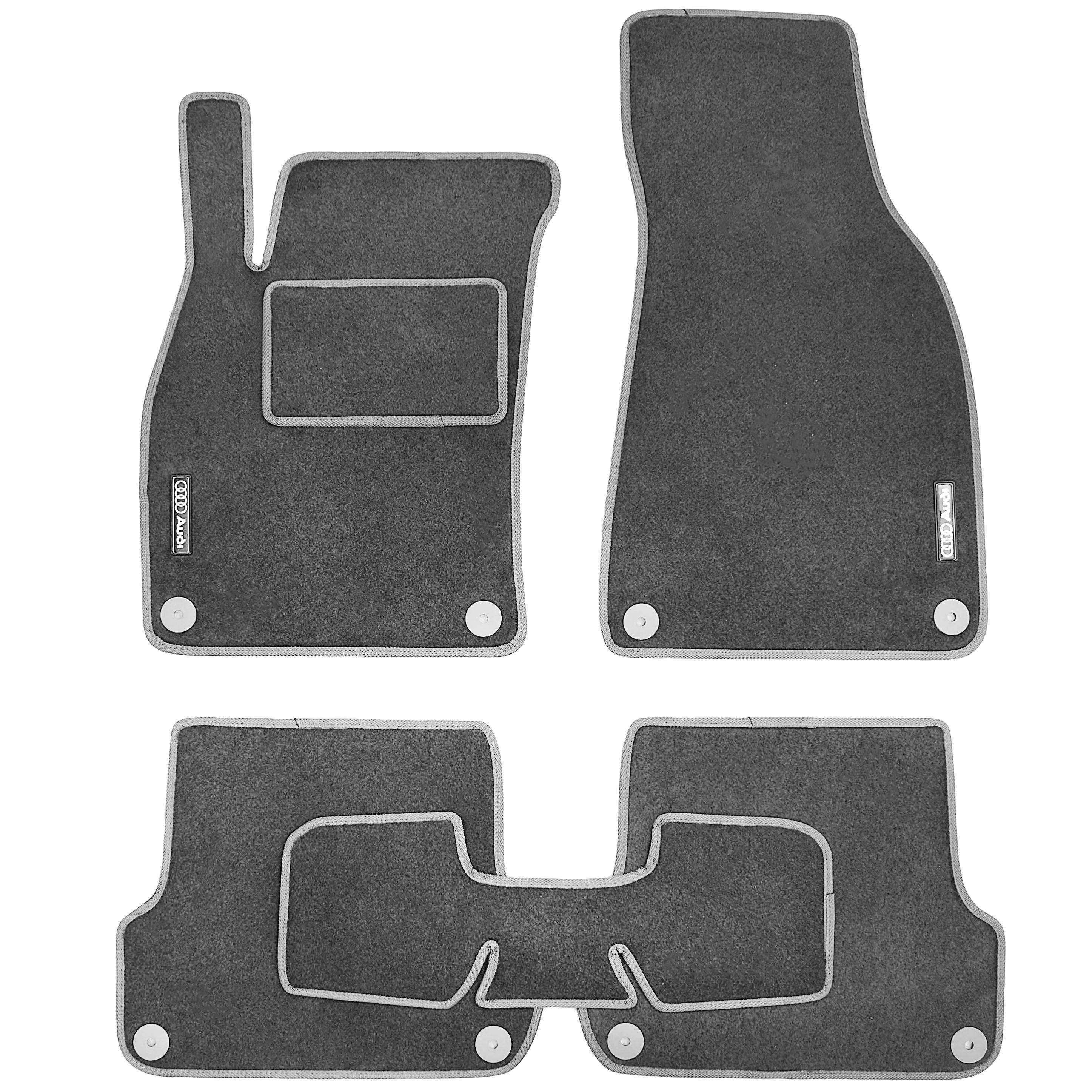 Коврики в салон для Audi A4 '00-05 текстильные Серый  (20407)