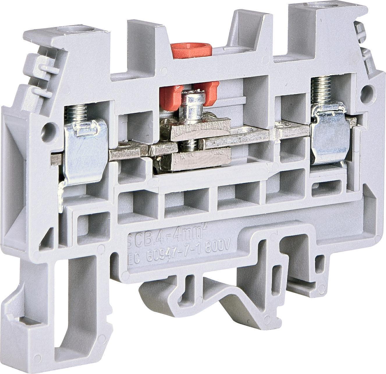 Клема гвинтова ETI ESC-SCB.4 вимірювальна 4 мм2 Сірий (3903218)