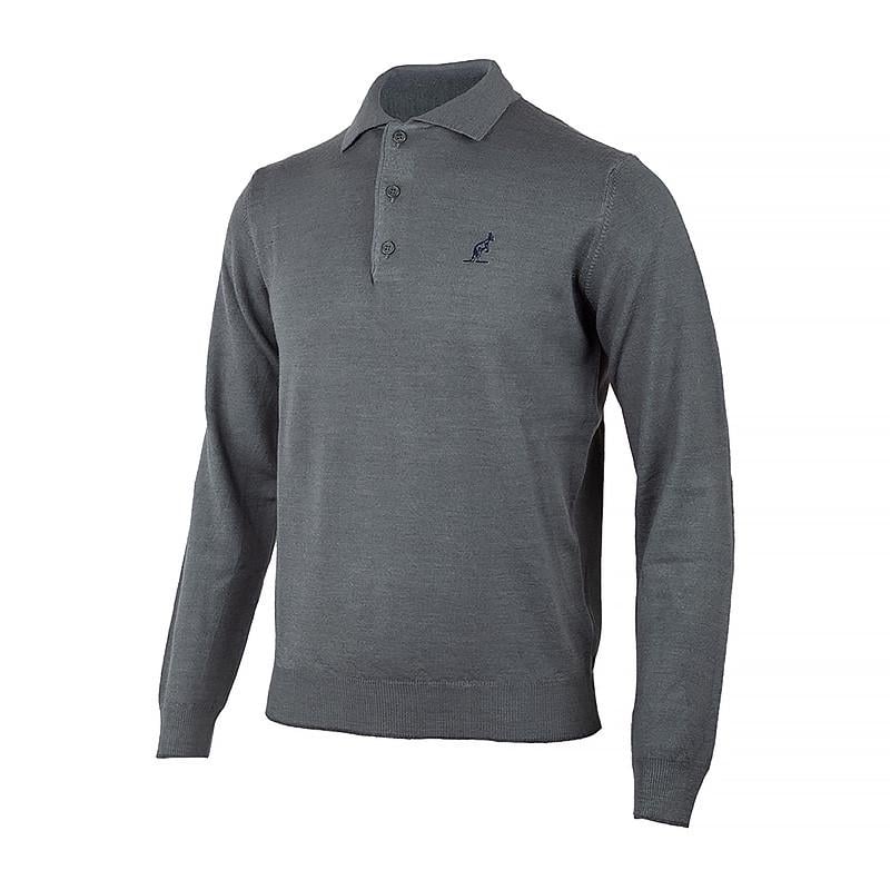 Кофта чоловіча Australian Sweater Polo Neck 2XL Сірий (LSUMA0013-022 2XL)