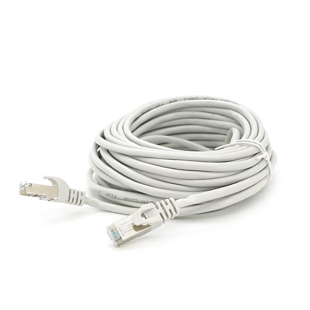 Патч-корд литий Merlion FTP RJ45 Cat,5e 10 м CCA Q200 Сірий