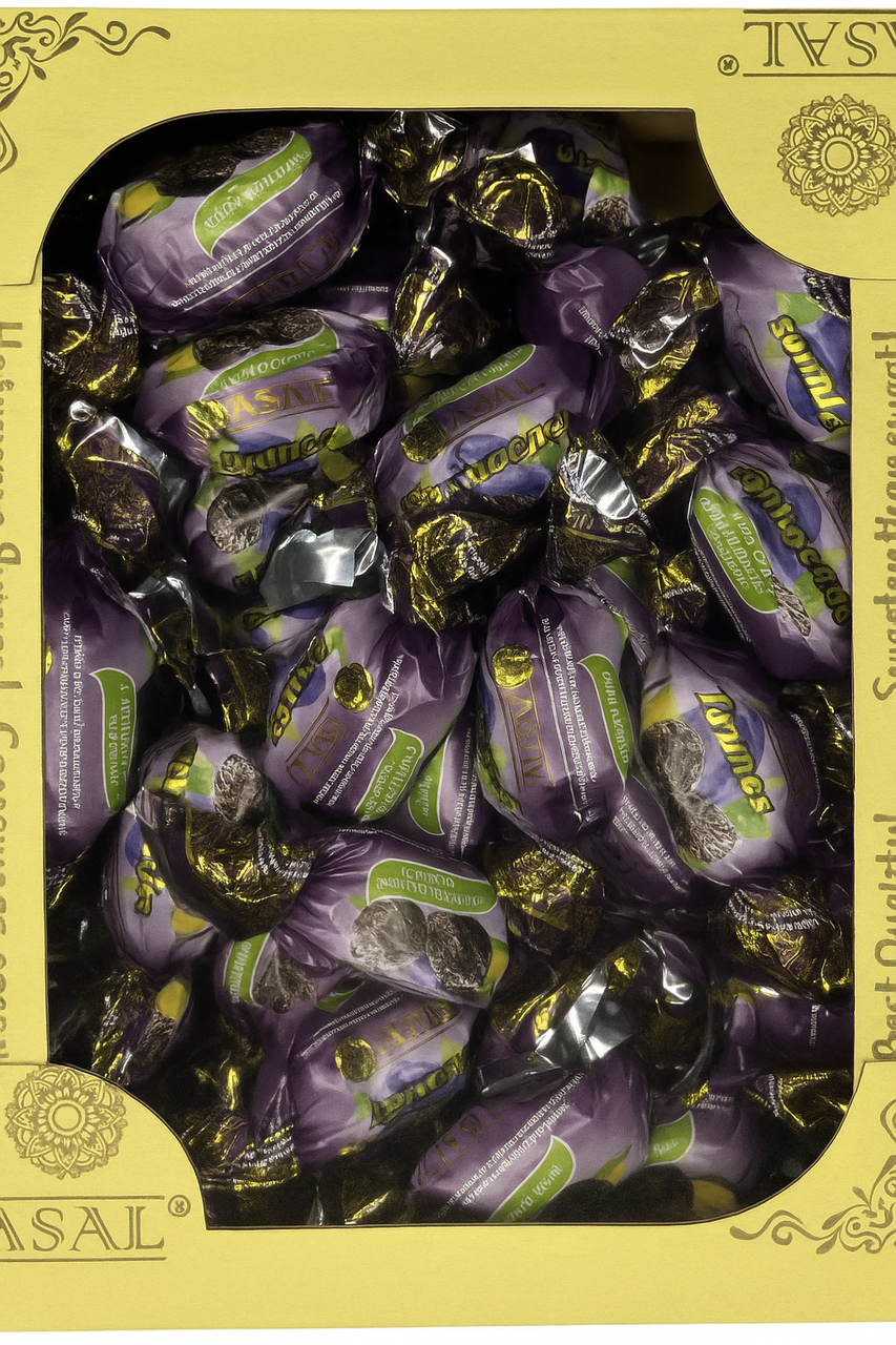 Конфеты Asal Чернослив в шоколаде с грецким орехом 1 кг