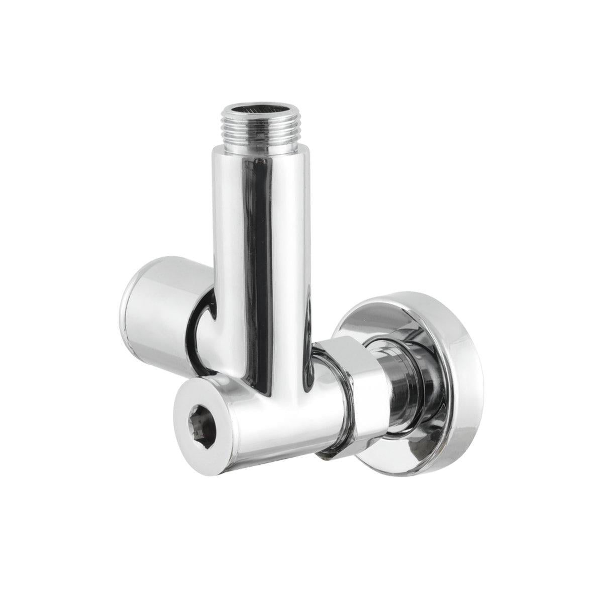 Кран приборный Raftec RV-8012 1/2" ЗЗ угловой Silver (SW-98979)