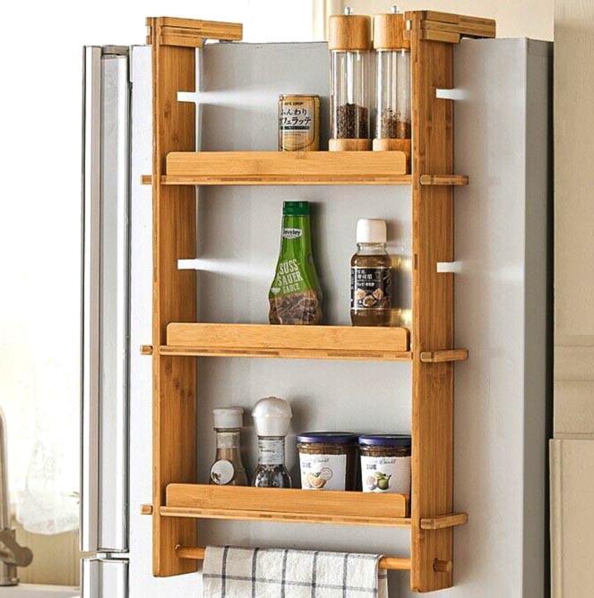 Полка на холодильник из дерева Берджет Сиена (ПХО-001305)