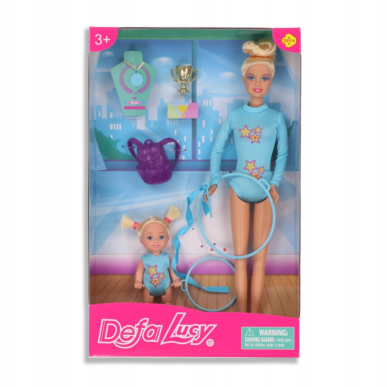 Лялька Defa Lucy 8353 гімнастка з дочкою