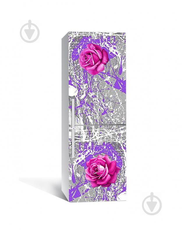 Наклейка на холодильник Zatarga "Брызги Краски Розы" 650х2000 мм виниловая 3Д наклейка декор на кухню Z181711re Наклейка на холодильник Zatarga "Брызги Краски Розы" 650х2000 мм виниловая 3Д наклейка декор на кухню Z181711re