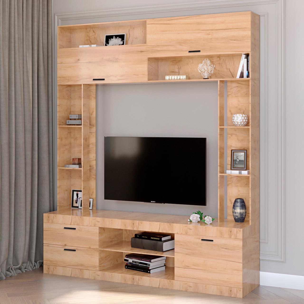 Стенка для гостиной Эверест Соната Дуб крафт золотой (DTM-2714)