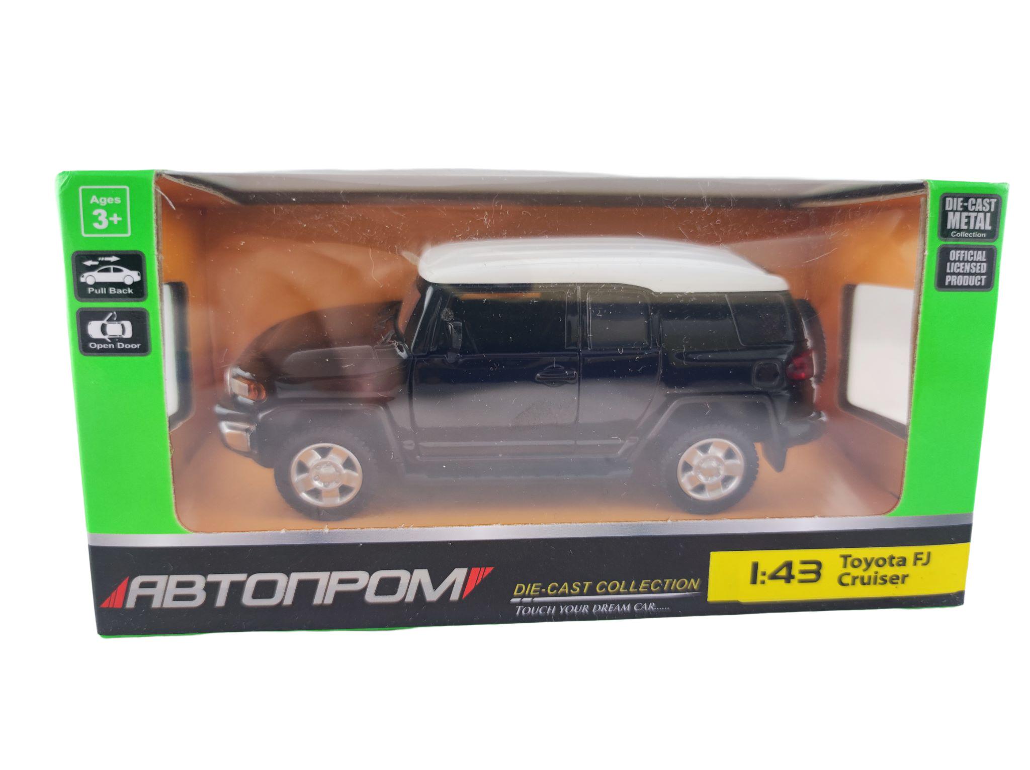 Машинка игрушечная металлическая Автопром Toyota FJ Cruiser Черный (110370-7)