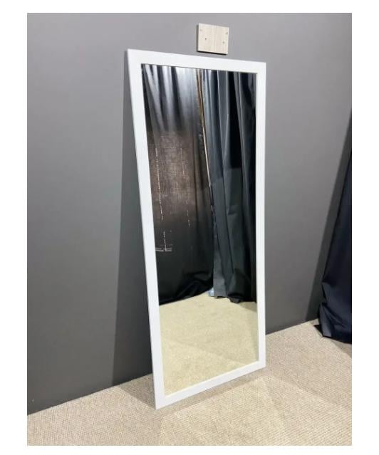 Дзеркало настінне ростове в прямій рамі в передпокій 180х70 см Білий (29044385) - фото 3