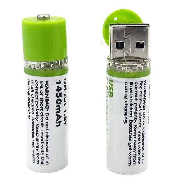 Аккумуляторные батареи 1450 мАч AA/USB 2 шт. (X00041)