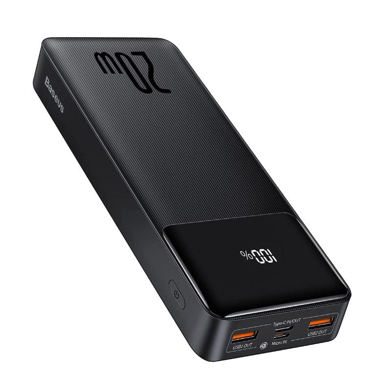 Повербанк Baseus Bipow 20000 mAh 20W з цифровим дисплеєм Black