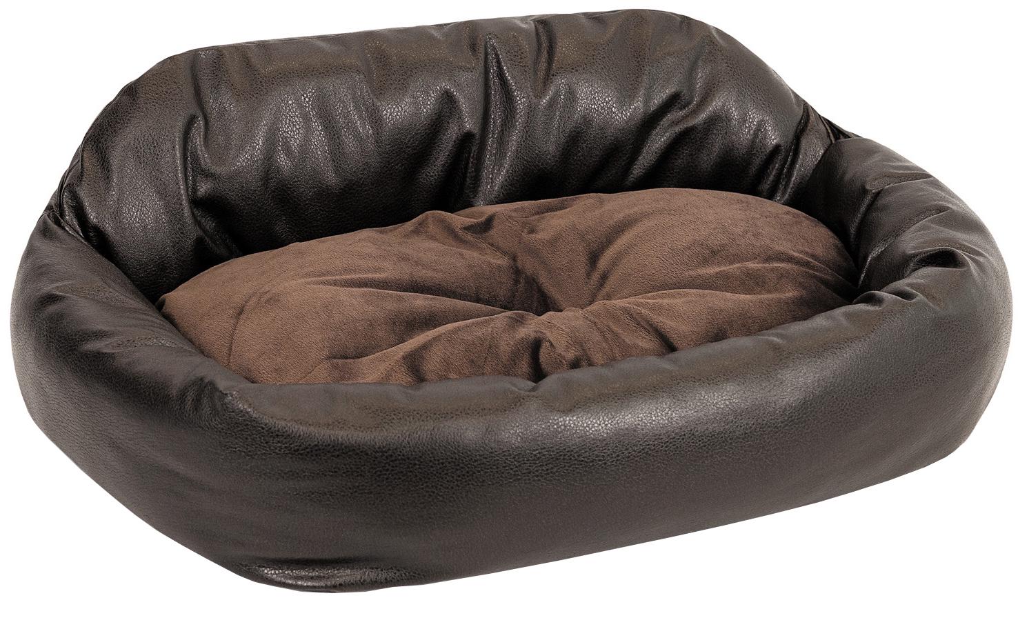 Лежак для котів та собак Природа Michael 52х40х12 см Шоколадний (4823082430888)