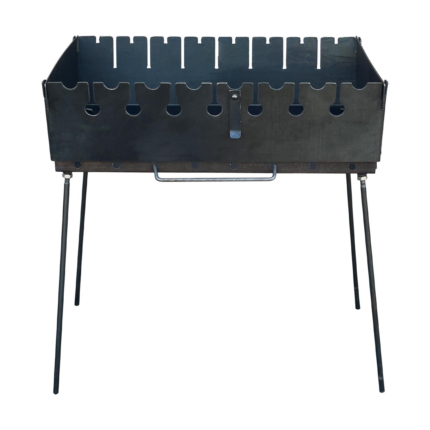 Мангал-чемодан Mzavod Пегас стальной двухуровневый на 8 шампуров 2 мм Черный (136-17-1040320000006) Мангал-чемодан Mzavod Пегас стальной двухуровневый на 8 шампуров 2 мм Черный (136-17-1040320000006)