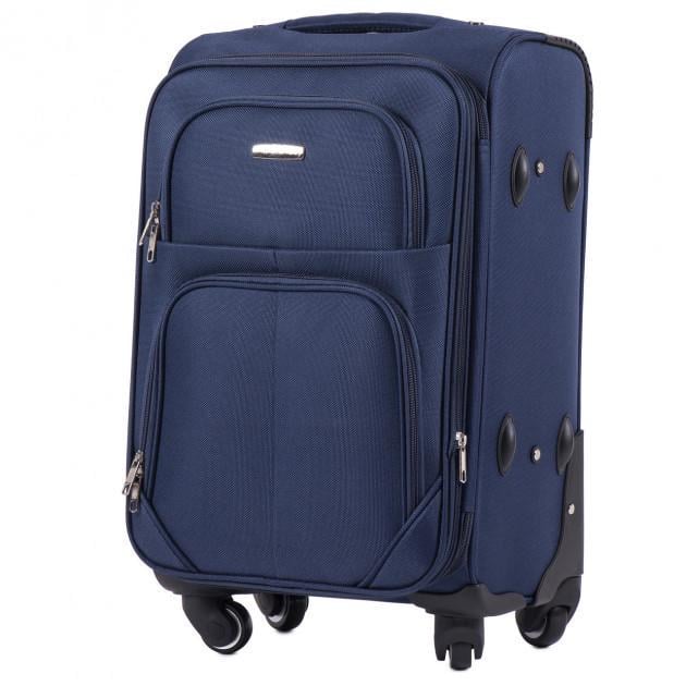 Валіза Wings з тканини 6802-4к S+ Синій Валіза Wings з тканини 6802-4к S+ Синій