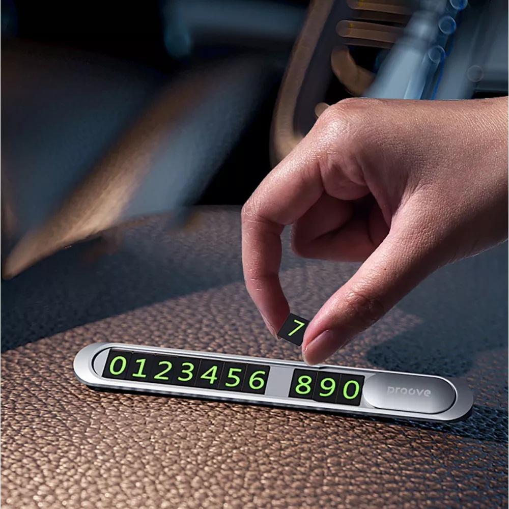 Карта парковочная Proove Metal Lock с люминесцентными цифрами и магнитным слайдером Silver (612348) - фото 4 Карта парковочная Proove Metal Lock с люминесцентными цифрами и магнитным слайдером Silver (612348) - фото 4