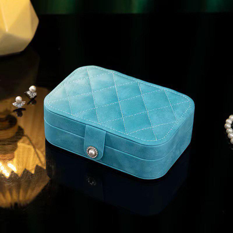 Скринька-органайзер для прикрас та аксесуарів 16,5х11,5х5,5 см Блакитний (ST0410) - фото 2 Скринька-органайзер для прикрас та аксесуарів 16,5х11,5х5,5 см Блакитний (ST0410) - фото 2