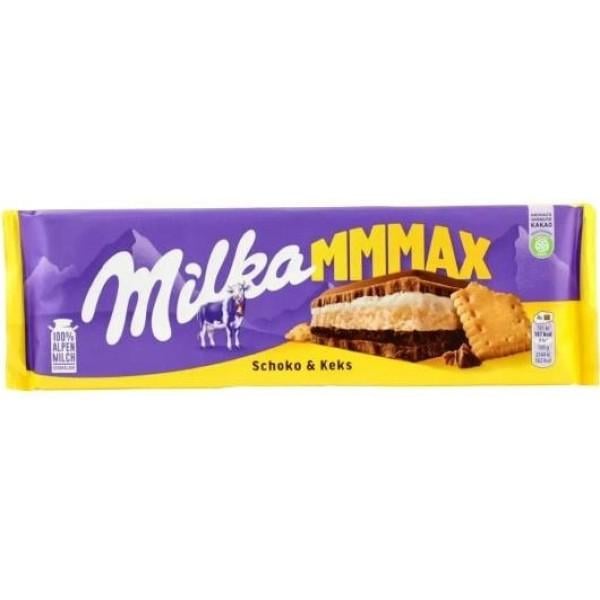 Шоколад Milka з кремом та печивом 300 г