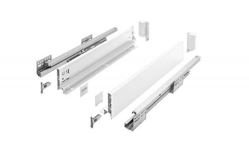Выдвижная шухляда Axis Pro низкий-А1 L 300 мм H 86 мм Белый (PB-AXISPRO-KPL300A1)