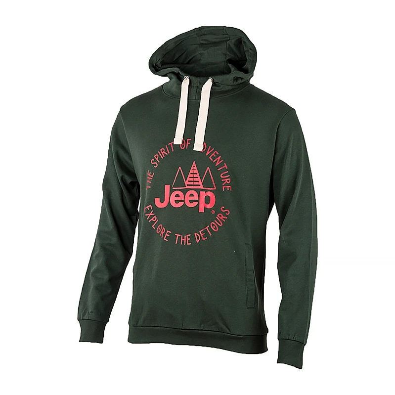 Худі чоловіче JEEP HOODED SWEATSHIRT The spirit of Adventure L Хакі (O102567-E848 L)