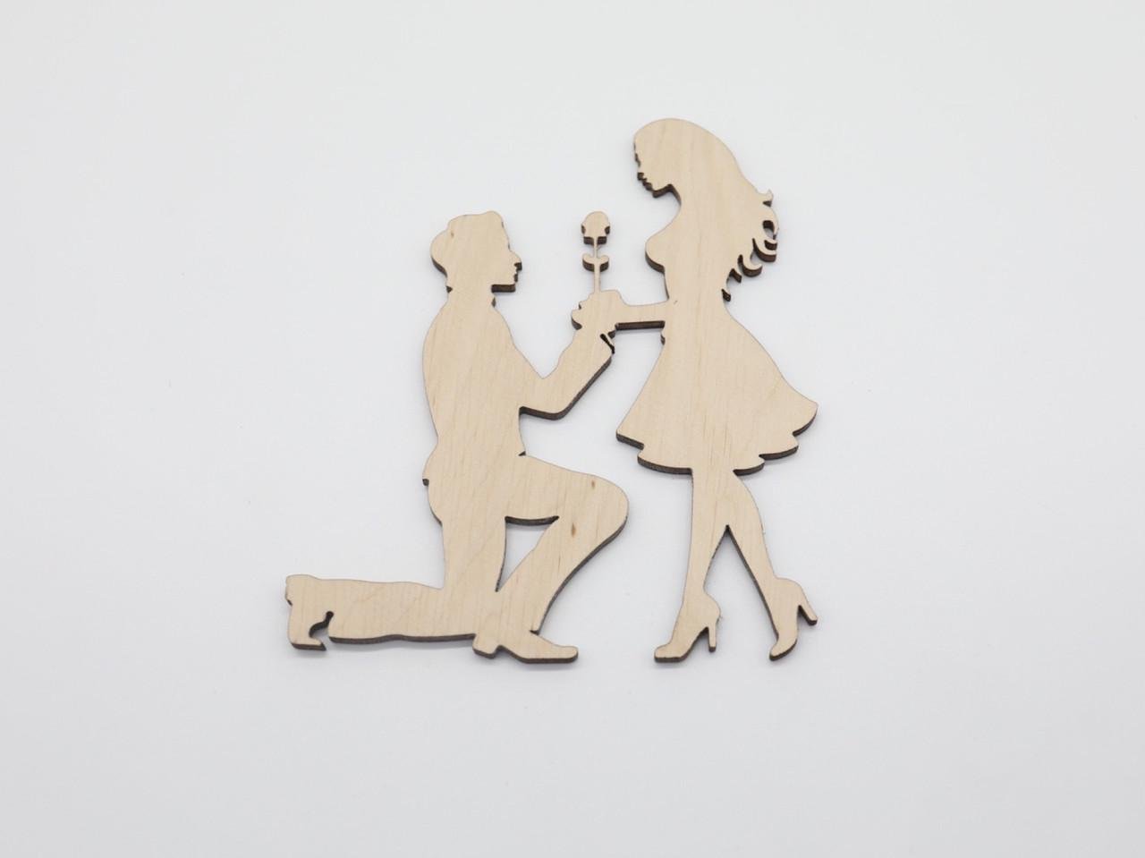 Заготівка із фанери Закохана пара 120х100 мм (639594126)