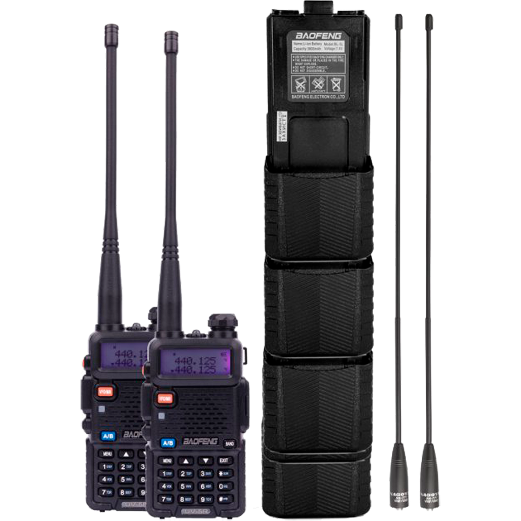 Рация Baofeng UV-5RHC Tourism Black (76628) - фото 2