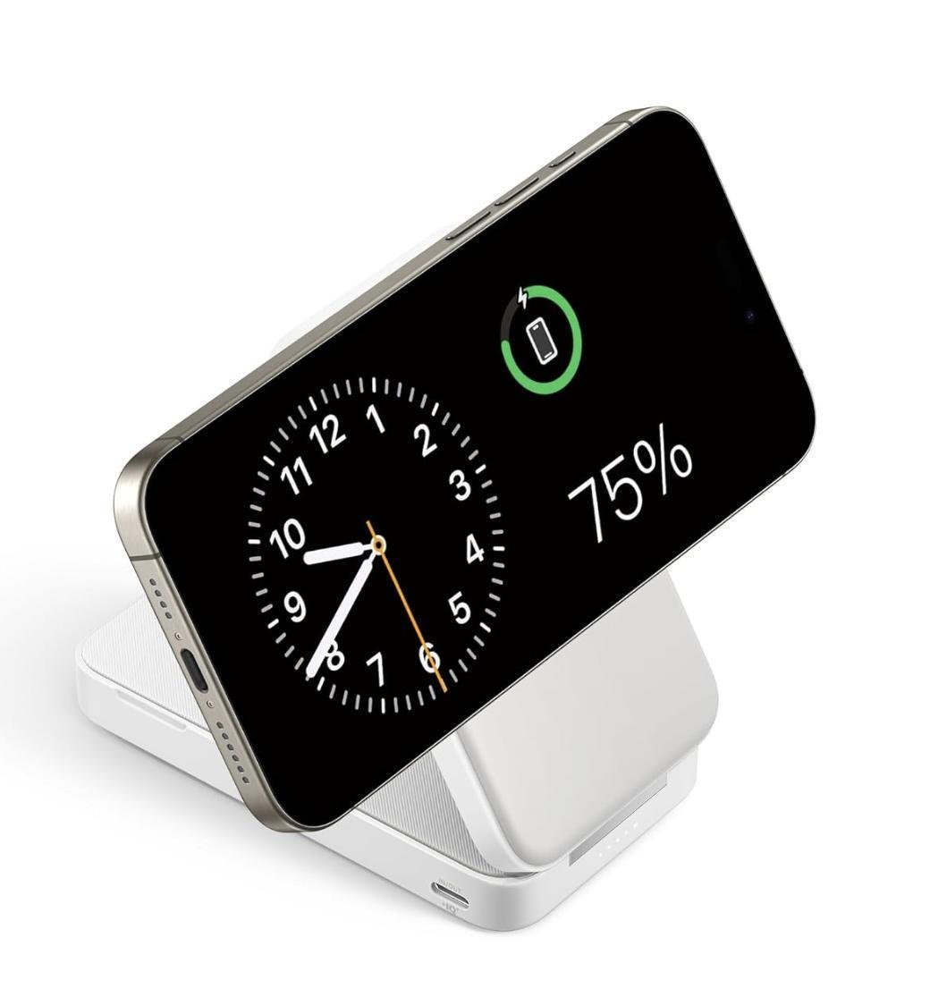 Повербанк Anker MagGo 6600 mAh 15W QI2 White (2117169742) - фото 2 Повербанк Anker MagGo 6600 mAh 15W QI2 White (2117169742) - фото 2