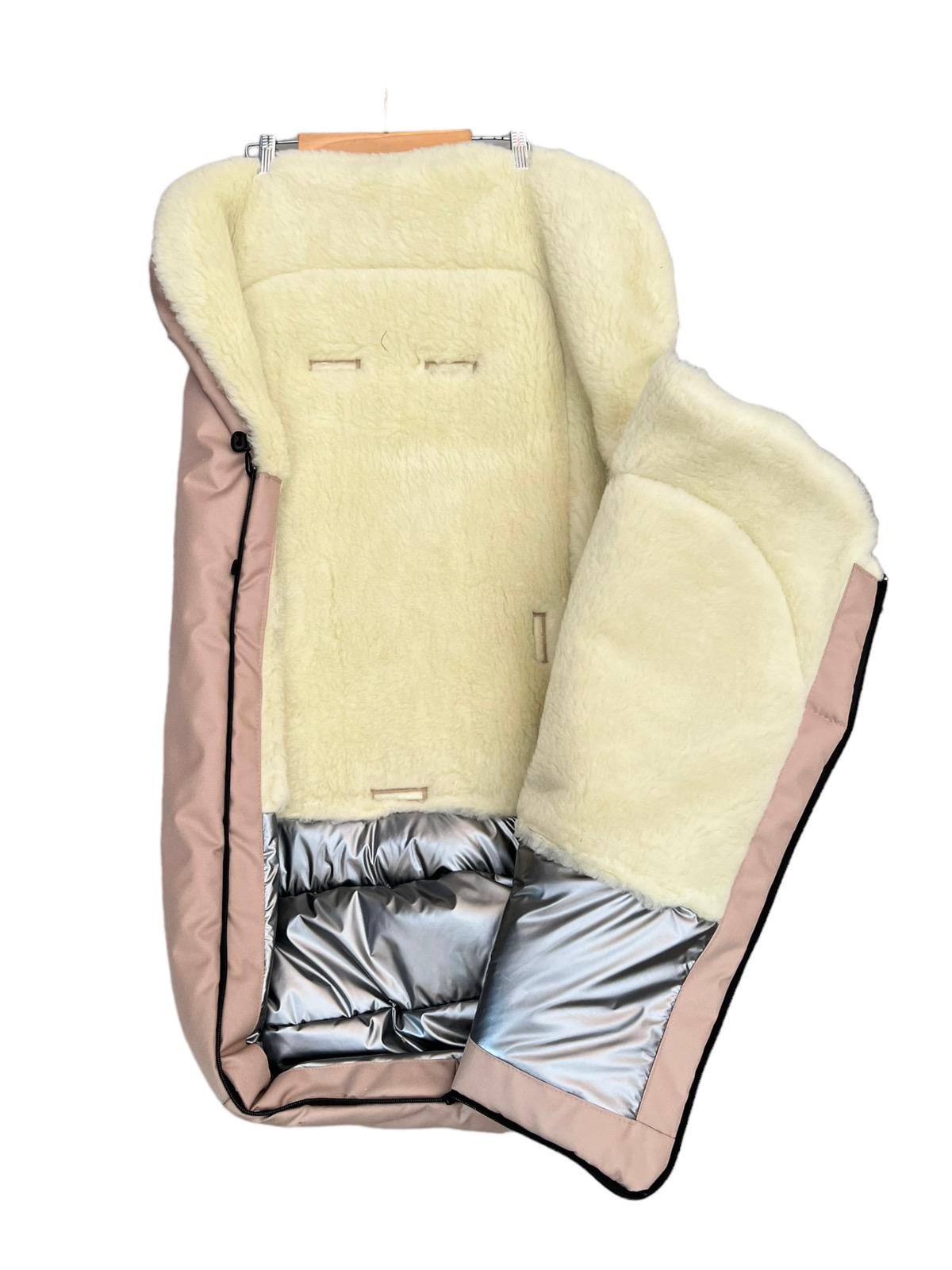 Конверт в санки на овчине Мишка 98х46 см Бежевый (13227708) - фото 2 Конверт в санки на овчине Мишка 98х46 см Бежевый (13227708) - фото 2