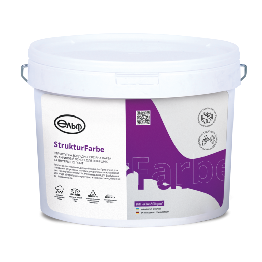 Фарба акрилова структурна Elf StrukturFarbe 25 кг (2784185091)