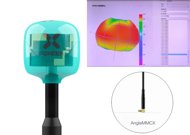 Антенна для FPV-дрона угловая Foxeer Lollipop 4 Plus MMCX 5,8 ГГц 2 шт. (5e5c69e4) - фото 4