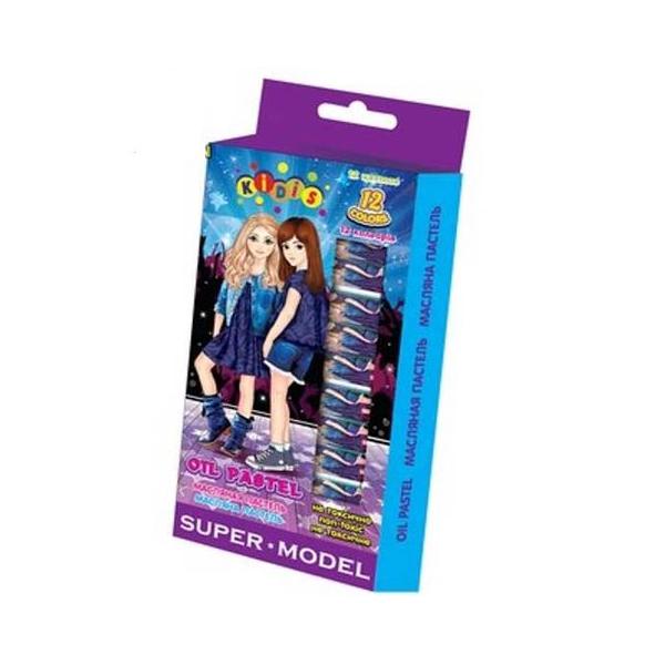 Пастель масляная KIDIS SUPER MODEL 12 цветов (MNO-7654)