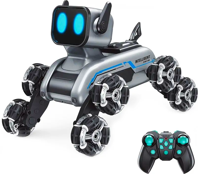 Радіокерований робот Stunt Robot Dog Собака з музикою і 8 колесами (2489547760)