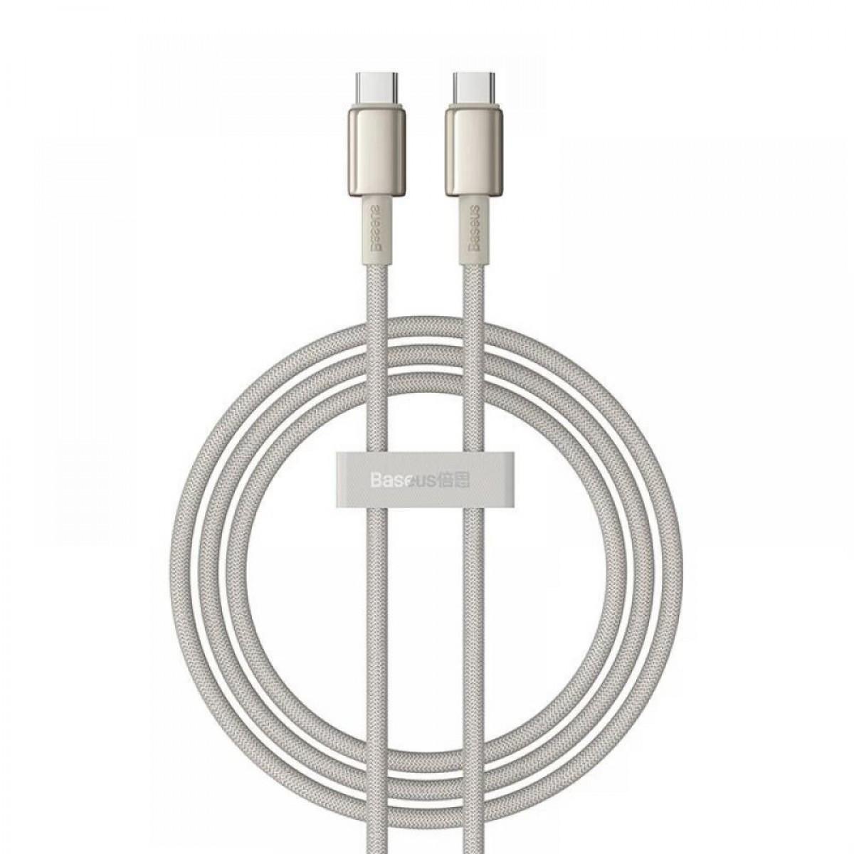 Кабель BASEUS USB-C to USB-C Gold 100W 1 м (P10319800G21-00)