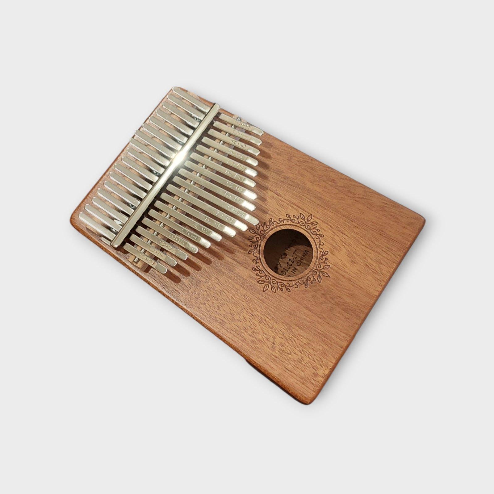 Калимба-перкуссия с резонатором Узор 17 клавиш Коричневый (K-17-12KD)