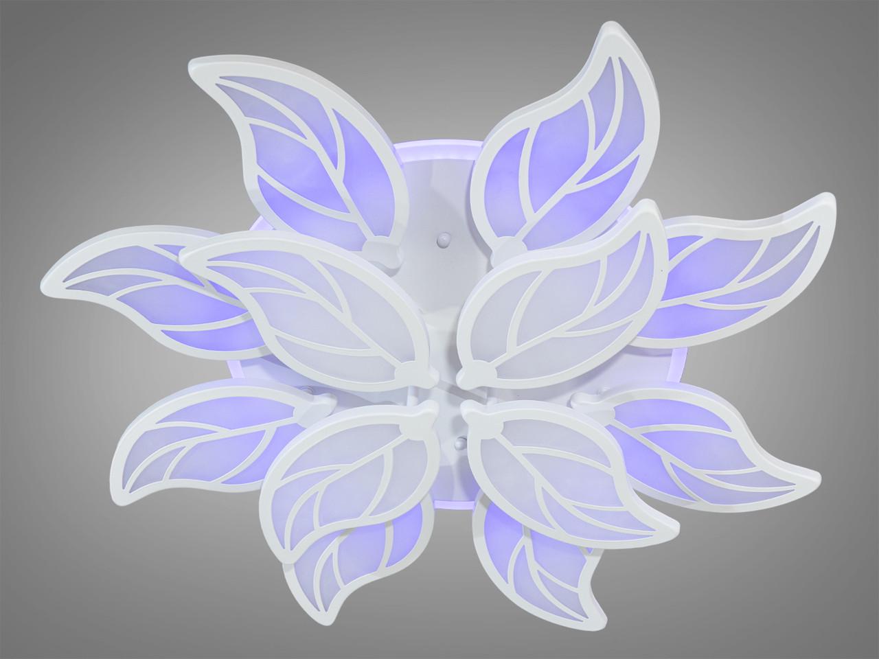 Люстра LED для залу з пультом 8028-8+4WH-LS 180W на 26 м2 Білий (1734708726) - фото 2 Люстра LED для залу з пультом 8028-8+4WH-LS 180W на 26 м2 Білий (1734708726) - фото 2