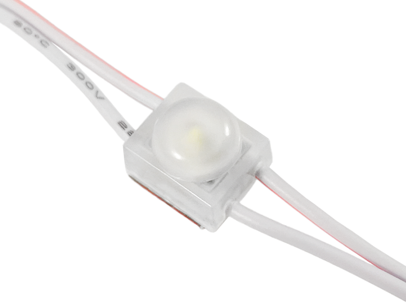 Светодиодный модуль с линзой SMD2835 1 LED 12В 0,33 Вт IP67 холодный белый