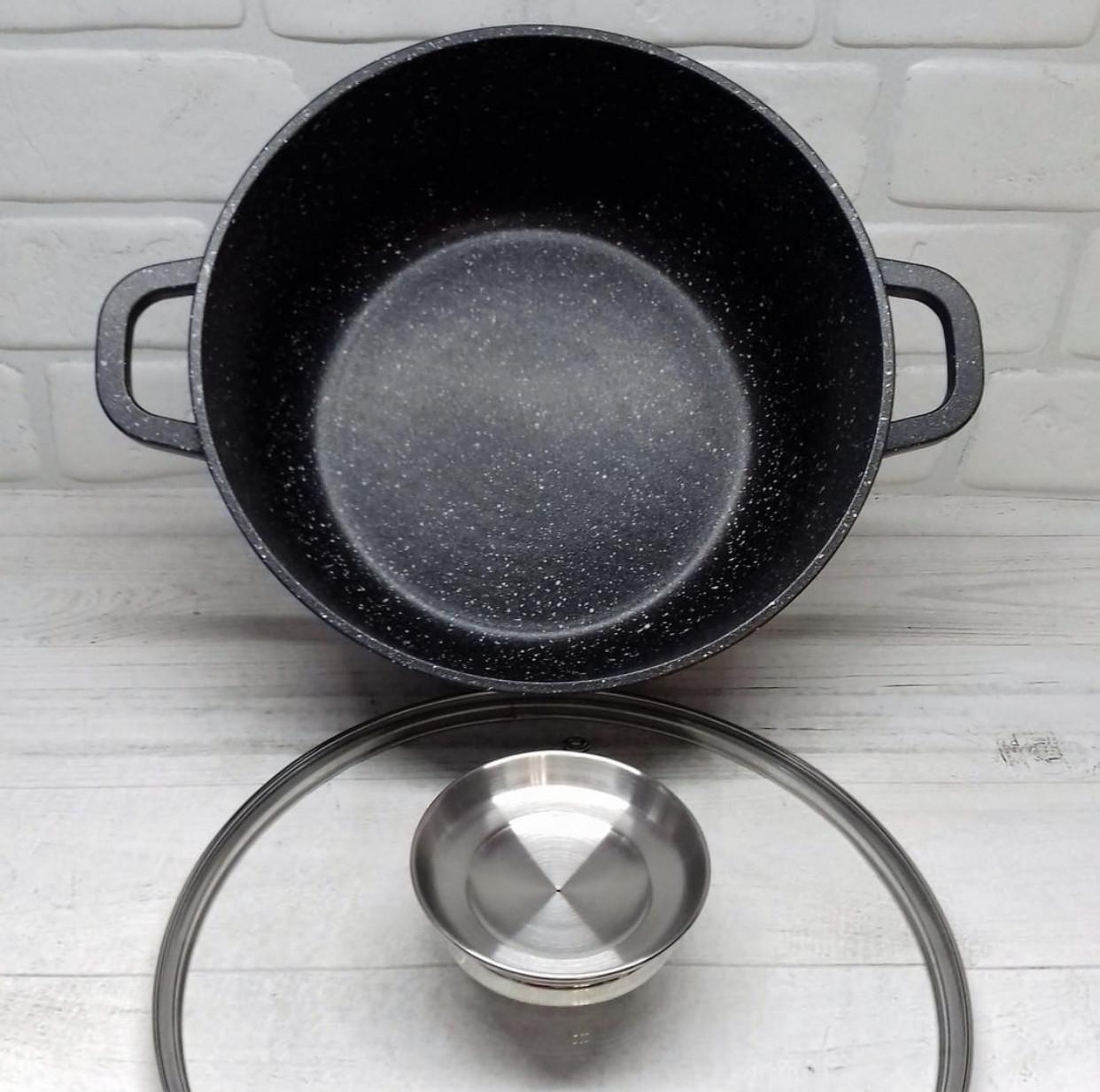 Набір каструль із мармуровим антипригарним покриттям Edenberg EB-3990 12 пр. - фото 5 Набір каструль із мармуровим антипригарним покриттям Edenberg EB-3990 12 пр. - фото 5