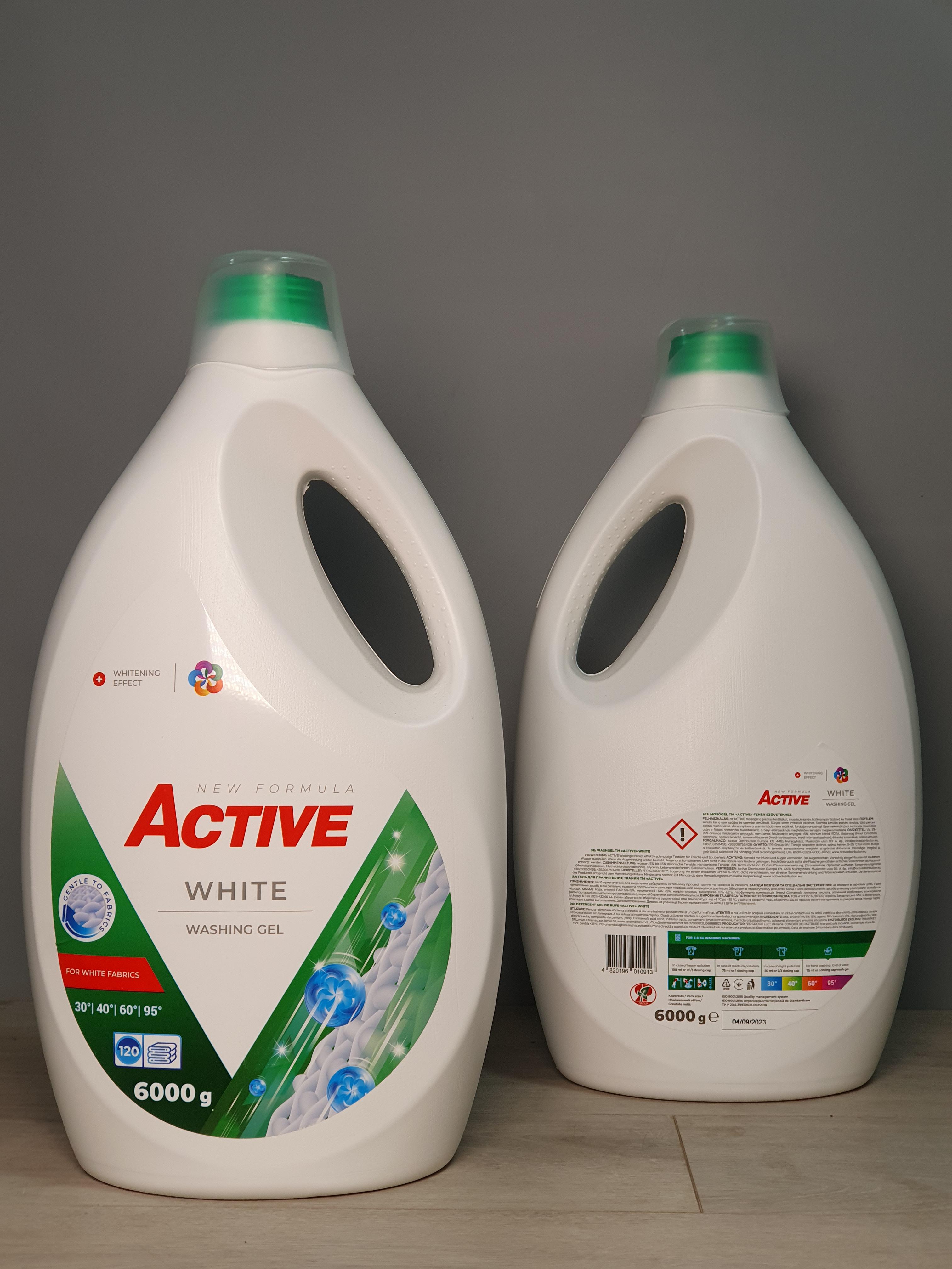 Гель для стирки Active White 6 л 120 стирок (13461464) - фото 3