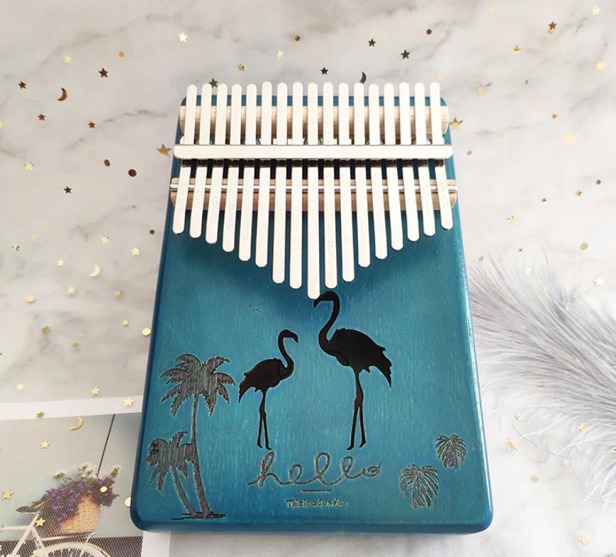 Музичний інструмент Калімба 17 key Kalimba Blue Flamingo - фото 2