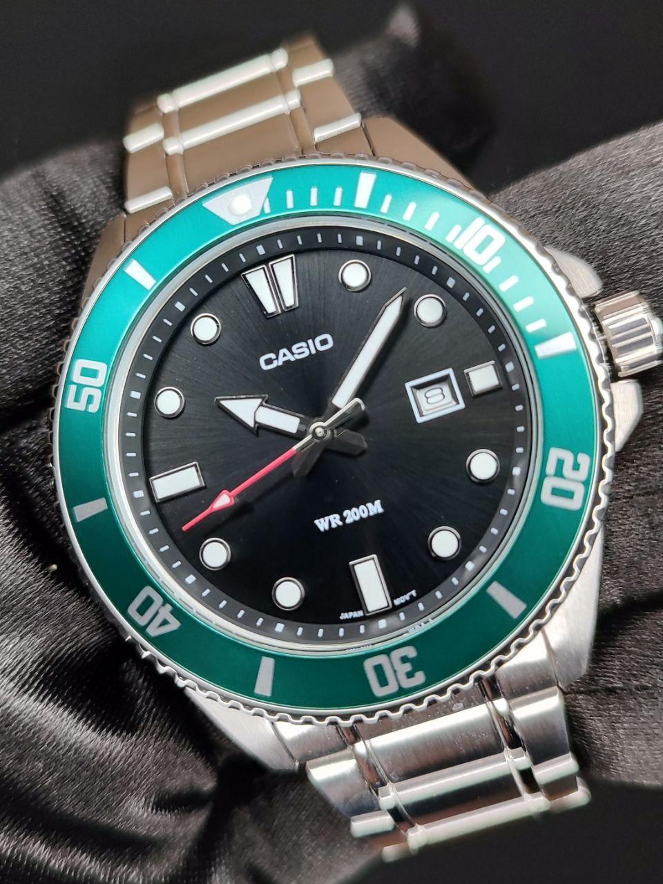Наручные часы мужские Casio MDV-107D-3A Divers Diver Collection со стальным корпусом/водозащитой 200 м Черный (2901619108)